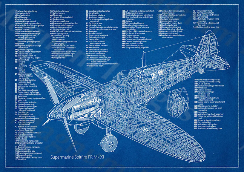 Spitfire Mk XI Cutaway BP4