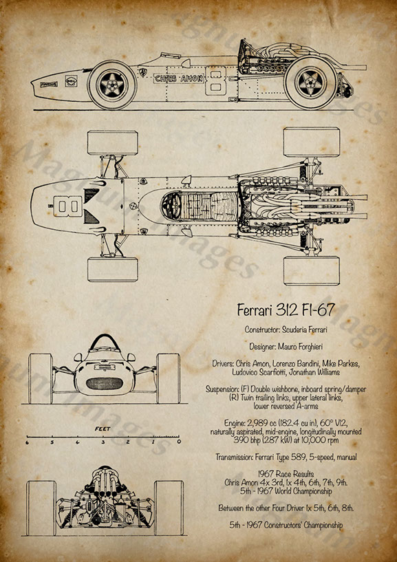 Ferrari 312 F1-67- Amon Vin1