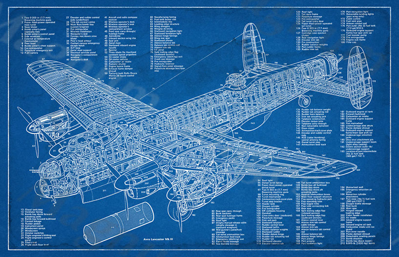 Avro Lanacster Mk III Cutaway BP2