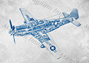 P51 Mustang Cutaway BluI1
