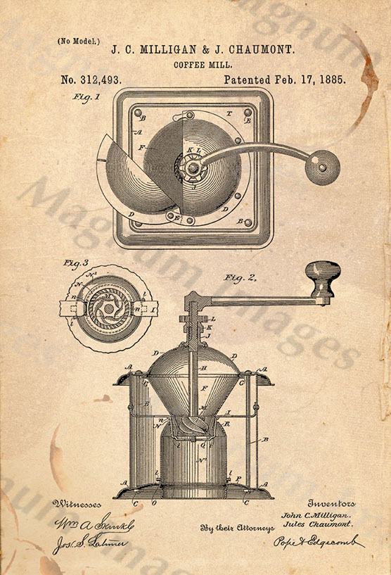 Lalance & Grosean Manf Co-Coffee Mill 1885 US312493-Vin1