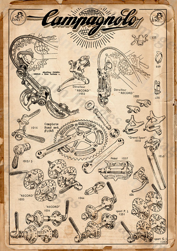 Campagnolo Product Catalogue 1970 Vin1