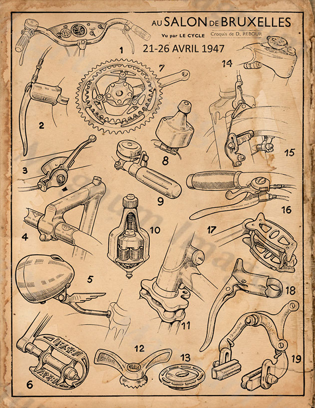 Brussels Cycle Show-FRA Poster 1947 Vin3