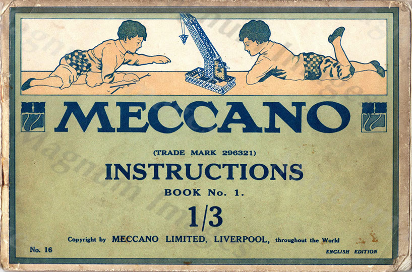 Meccano No1 Instructions 1916-1