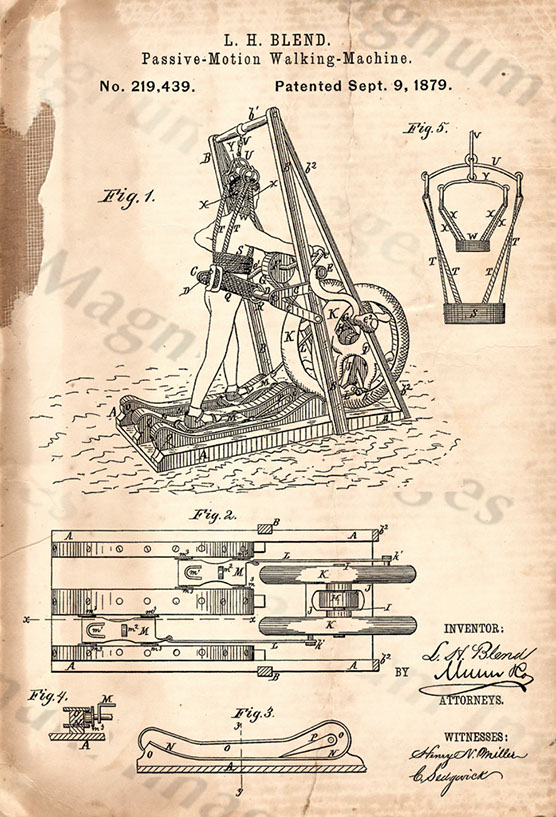 LH Blend-Passive Motion Walking Machine 1879 US219439-PG1