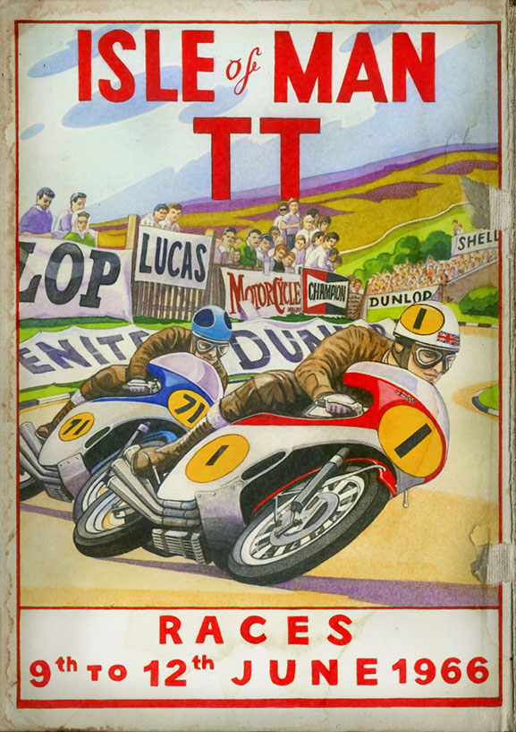 Isle of Mann TT 1966 VinPoster1