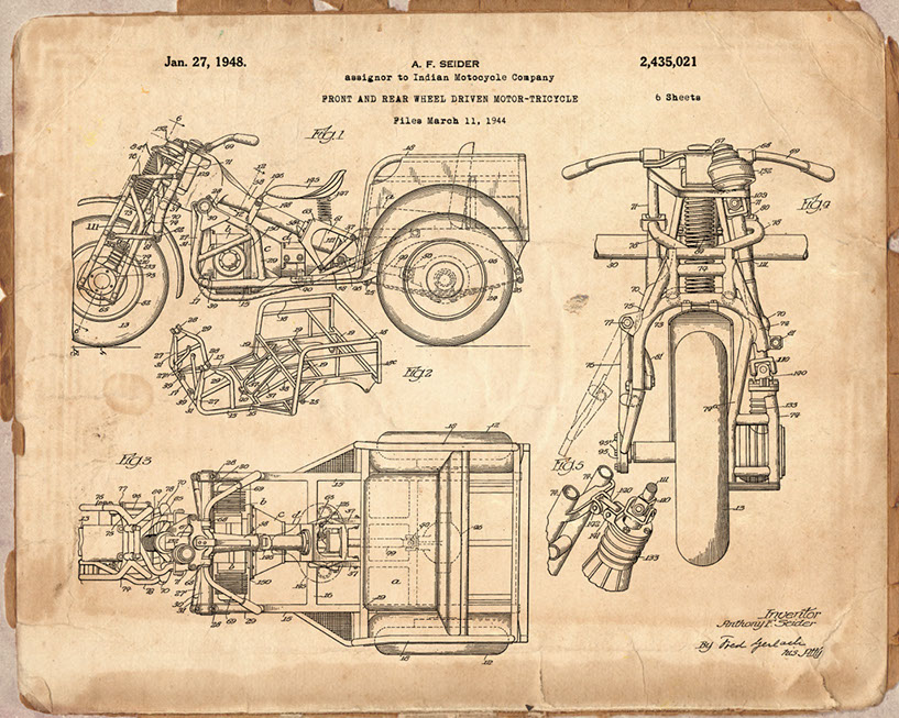 Indian Motorcycle Co-Two Wheel Drive 1948 US2435021-Vin1