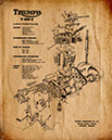 Triumph T100C 500 Twin Engine 1960s FRA Vin2