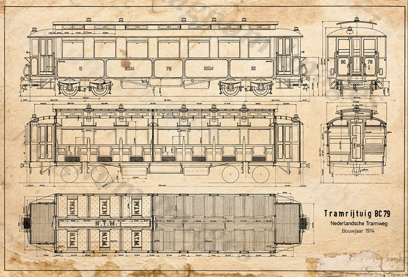 Dutch Tramway Co, NLD-Tram Car BC79 1914 Vin1