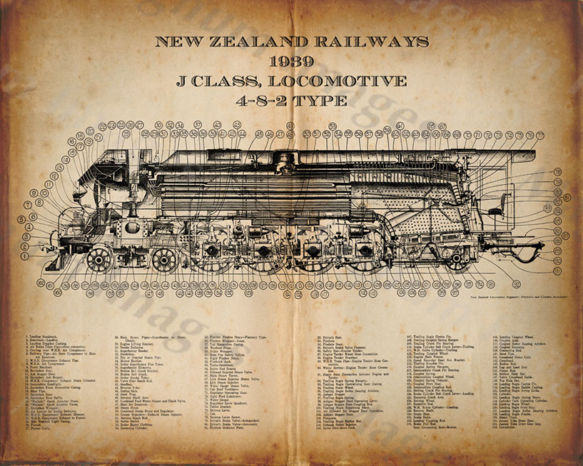 NZR J Class Loco 4-8-2 Type 1939 Vin1